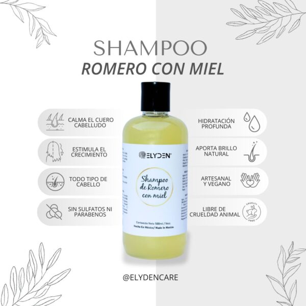 Shampoo de Romero y Miel - Image 2